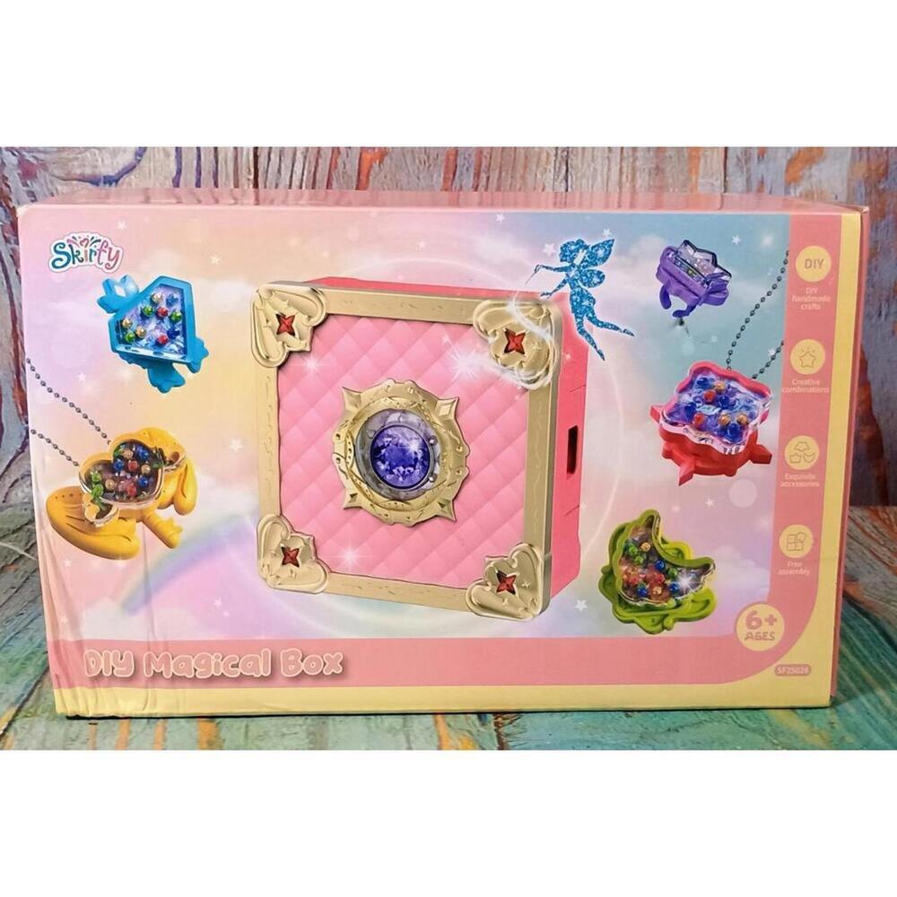 Skirfy Girl Toys Craft Kit Magic Jewelry Making Kit,Kids DIY Magic Box,3D Magic‎